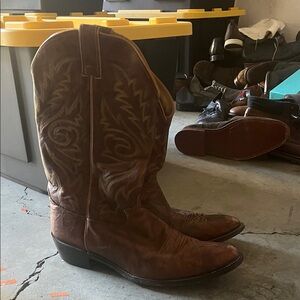 Brown Leather Cowboy Boots